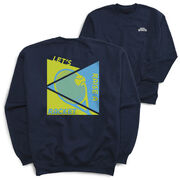 Tennis Crewneck Sweatshirt - Let's Raise A Racket (Back Design)