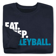 Volleyball Crewneck Sweatshirt - Eat Sleep Volleyball (Bold)