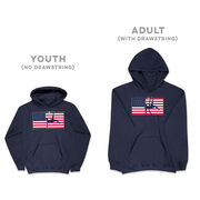 Soccer Hooded Sweatshirt - Patriotic Soccer