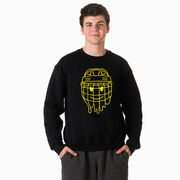 Hockey Crewneck Sweatshirt - Have An Ice Day Smile Face