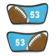 Football Repwell&reg; Sandal Straps - Ball and Number Reflected