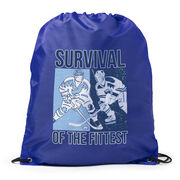 Hockey Drawstring Backpack - Survival of the Fittest