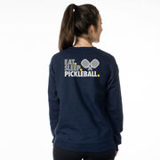 Pickleball Crewneck Sweatshirt - Eat. Sleep. Pickleball (Back Design)