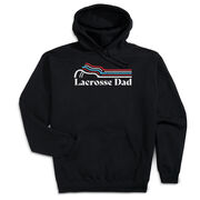 Guys Lacrosse Hooded Sweatshirt - Lacrosse Dad Sticks