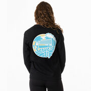 Volleyball Tshirt Long Sleeve - Serve's Up (Back Design)