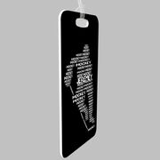 Hockey Bag/Luggage Tag - Personalized Hockey Words Male Player