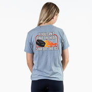Hockey Short Sleeve T-Shirt - If You Can't Take the Heat (Back Design)