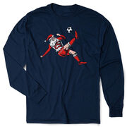 Soccer Tshirt Long Sleeve - Soccer Santa