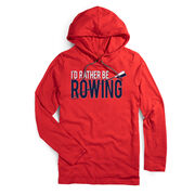 Men's Crew Lightweight Hoodie - I'd Rather Be Rowing