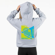 Tennis Hooded Sweatshirt - Let's Raise A Racket (Back Design)