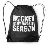 Hockey Drawstring Backpack - Hockey Is My Favorite Season