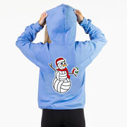 Volleyball Hooded Sweatshirt - Serving Holiday Cheer (Back Design) 