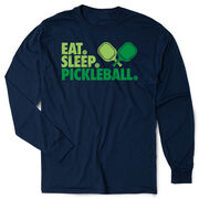 Pickleball Tshirt Long Sleeve - Eat. Sleep. Pickleball