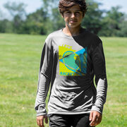 Tennis Long Sleeve Performance Tee - Let's Raise A Racket