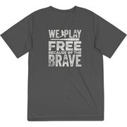 Baseball Short Sleeve Performance Tee - Because Of The Brave Baseball