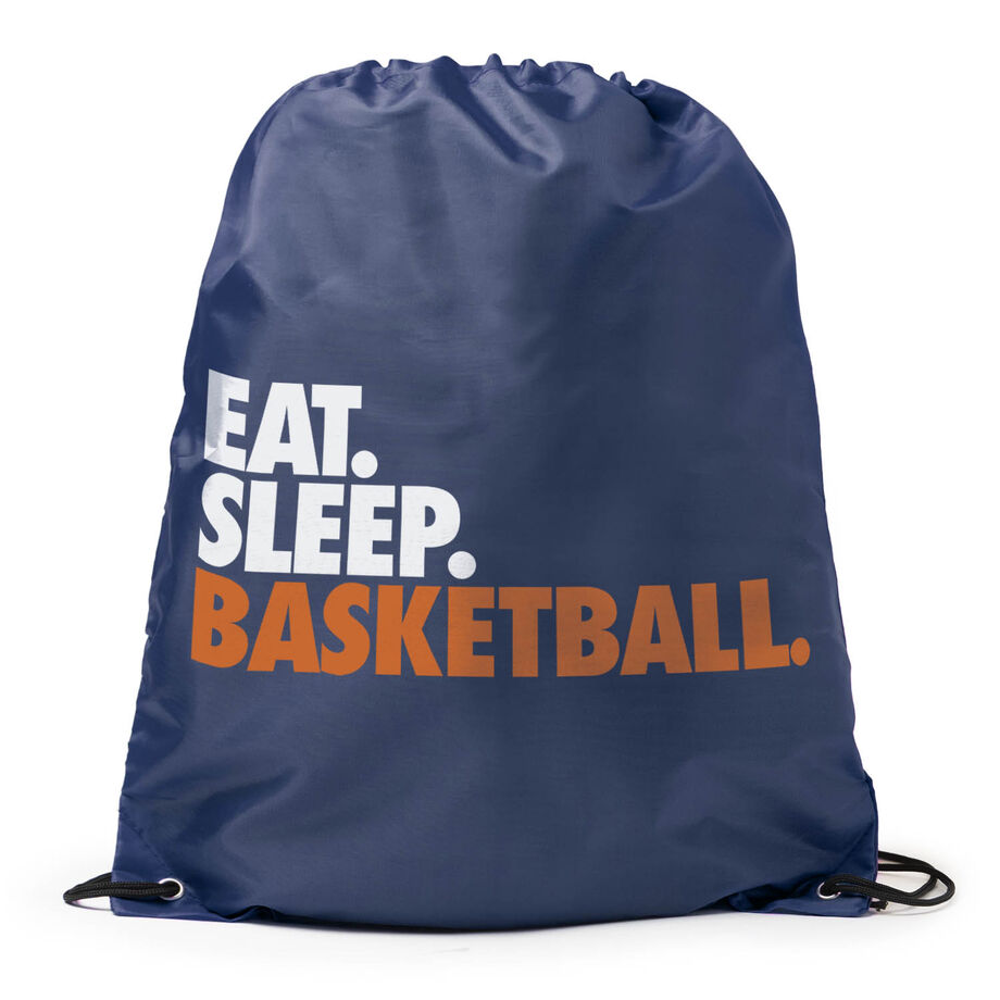 Basketball Drawstring Backpack Eat. Sleep. Basketball.