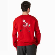 Baseball Crewneck Sweatshirt - Baseball Santa (Back Design)