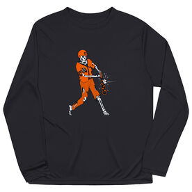 Baseball Long Sleeve Performance Tee - Home Run Zombie