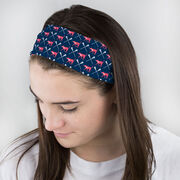 Girls Lacrosse Multifunctional Headwear - LuLa the Lax Dog RokBAND