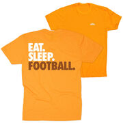 Football Short Sleeve T-Shirt - Eat. Sleep. Football. (Back Design)