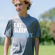 Hockey Short Sleeve Performance Tee - Eat. Sleep. Hockey.