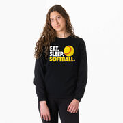 Softball Tshirt Long Sleeve - Eat. Sleep. Softball