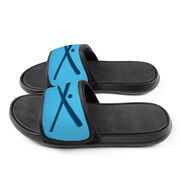 Baseball Repwell&reg; Slide Sandals - Crossed Bats with Ball