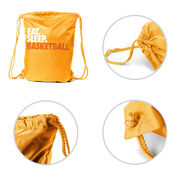Basketball Drawstring Backpack Eat. Sleep. Basketball.