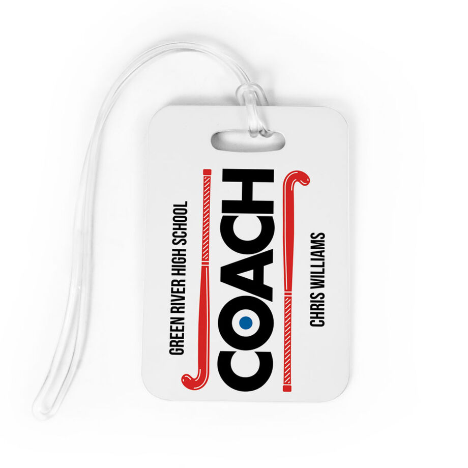 Field Hockey Bag/Luggage Tag - Personalized Coach