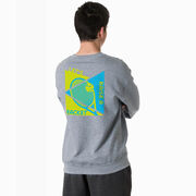 Tennis Crewneck Sweatshirt - Let's Raise A Racket (Back Design)