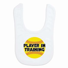 Softball Baby Bib - Player in Training