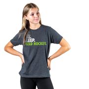 Field Hockey T-Shirt Short Sleeve Eat. Sleep. Field Hockey.