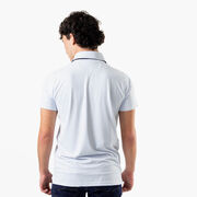 Hockey Short Sleeve Polo Shirt - Blue Line