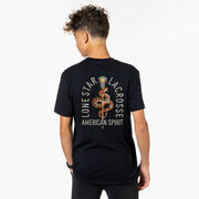 Guys Lacrosse Short Sleeve T-Shirt - Lone Star Lacrosse (Back Design)