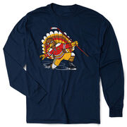 Hockey T-Shirt Long Sleeve - Cage Free Turkey Celly