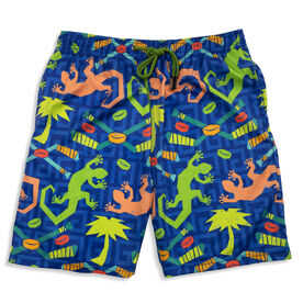 Hockey Swim Trunks - Ice Time Iguanas