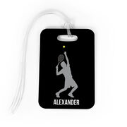 Tennis Bag/Luggage Tag - Personalized Guy Tennis Player