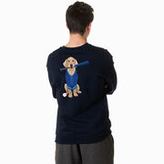 Baseball Crewneck Sweatshirt - Dinger the Baseball Dog (Back Design)