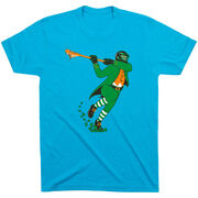 Guys Lacrosse Short Sleeve T-Shirt - Lacrosse Leprechaun