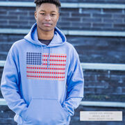 Baseball Hooded Sweatshirt - Patriotic Baseball