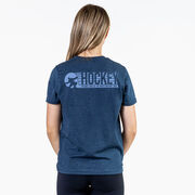 Hockey Short Sleeve T-Shirt - Hockey 100% Of The Shots (Back Design)