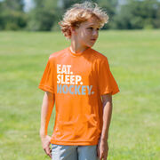 Hockey Short Sleeve Performance Tee - Eat. Sleep. Hockey.