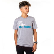 Volleyball T-Shirt Short Sleeve Eat. Sleep. Volleyball.