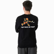 Hockey Crewneck Sweatshirt - Hat-Trick or Treat (Back Design)