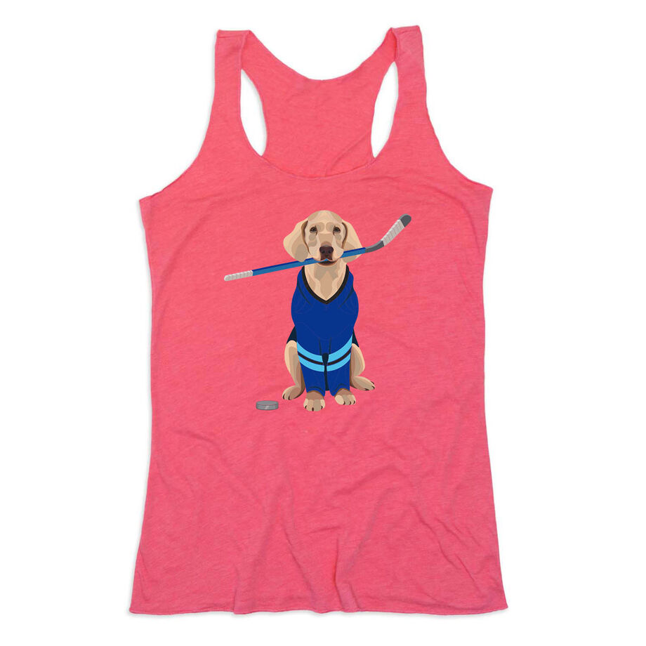 Hockey Women's Everyday Tank Top - Puck The Hockey Dog