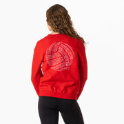 Volleyball Crewneck Sweatshirt - Volleyball Words (Back Design)
