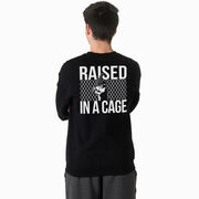 Baseball Crewneck Sweatshirt - Raised in a Cage (Back Design)