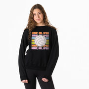 Volleyball Crewneck Sweatshirt - Bump, Set, Spike