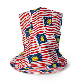 Softball Multifunctional Headwear - American Flag Bats Pattern RokBAND
