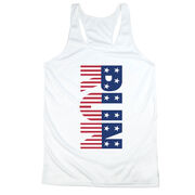 Women's Racerback Performance Tank Top - Patriotic Run